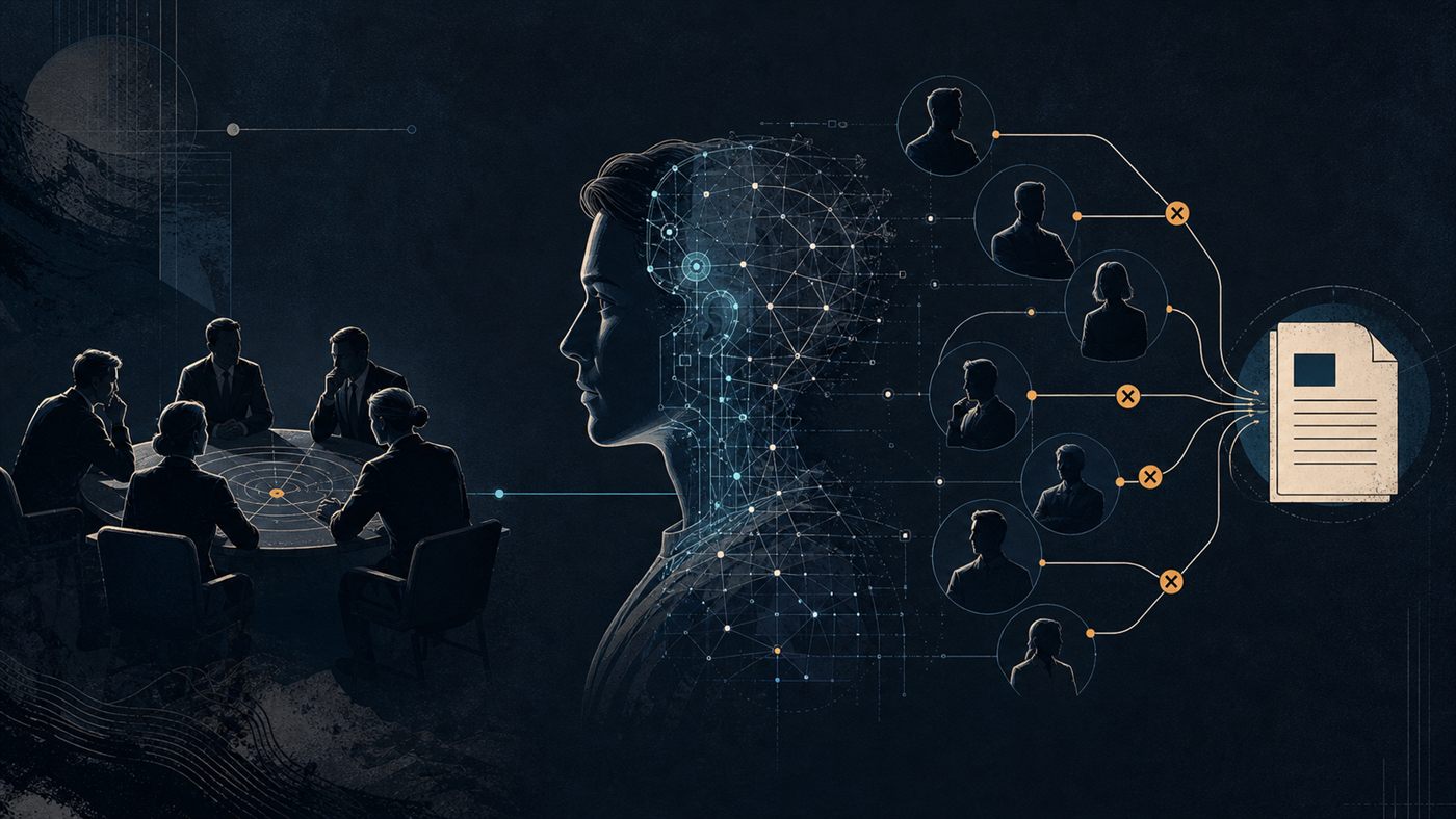Hybrid Agent Sales Oracle — governed simulation of an executive committee and buyer veto network